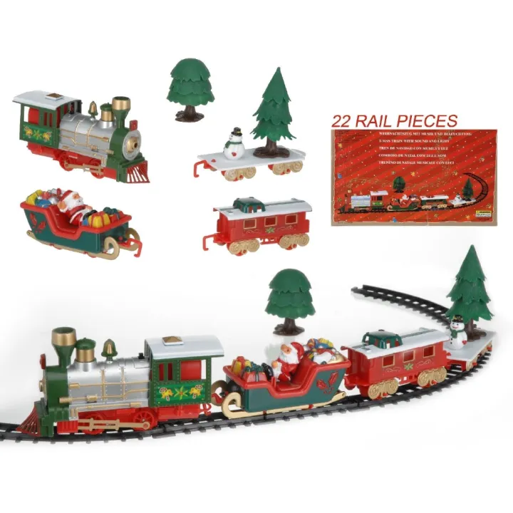 Musical Christmas Train & Carriages Christmas Tree Train Set Lazada PH