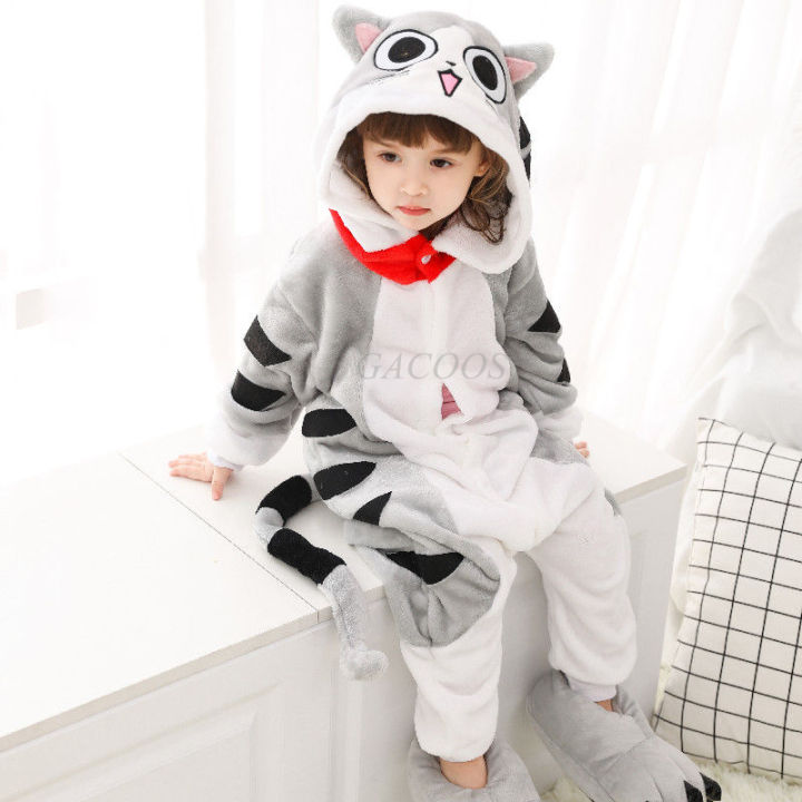 ใหม่เด็กชุดนอน-onesies-สัตว์สิงโตแพนด้าเสือชุดนอนสำหรับเด็ก-kigurumi-ตะเข็บ-j-umpsuit-3-12years-คลุมด้วยผ้าเด็กชุดนอน