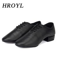 HROYL Men Dance Shoes For Boys Male Ballroom Latin Shoes Modern Tango Jazz Dancing Shoe Practise Shoes Salsa Dropshipping