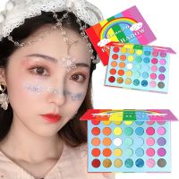 ♘□☬ Rainbow Eyeshadow Palette 35 Color Colorful Neon Eyeshadow Matte Sequin Metallic Waterproof Glitter Cosmetics New Shadow TSLM2