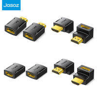 Jasoz HDMI Adapter 90องศามุมขวาชายหญิงสายแปลง4K 3D สำหรับ PS4 HD Lptop Monitor HDMI Calbe Extender