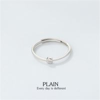 s925 Plain ring แหวนเงินแท้ ใส่สบาย เป็นมิตรกับผิว สามารถปรับขนาดได้