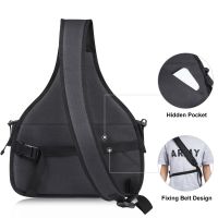 PULUZ Outdoor Portable Triangle Style SLR Camera Bag Sling Waterproof Backpack Shoulder Messenger Bags with Removable Lens Bag