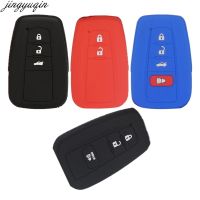 ❀ Jingyuqin Smart Car Key Silicone Rubber Case Cover For Toyota Prius CHR Camry Crown Prado Highlander RAV4 2016-2020 2/3/4 Button