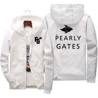 Pearly Gates เสื้อแจ็กเก็ตแฟชั่นสำหรับผู้ชาย,รุ่นเกาหลีแบบหลวมเสื้อโค้ทฤดูใบไม้ผลิลำลองสำหรับผู้ชายมาใหม่2022