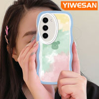 YIWESAN เคสปลอกสำหรับ Samsung S23 S23พิเศษ,เคสลายหมีกลเคสมือถือกันกระแทกแบบใสนิ่มลายการ์ตูนกรอบโปร่งใสลายกล้องถ่ายรูปซิลิกาเจลปกป้อง