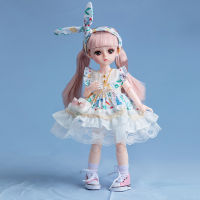 30CM Bjd Doll 15 Movable Joints Cute Face Simulation Eyelashes with School Suit DIY Toys Doll Best Birthday Gifts for Girl Toy