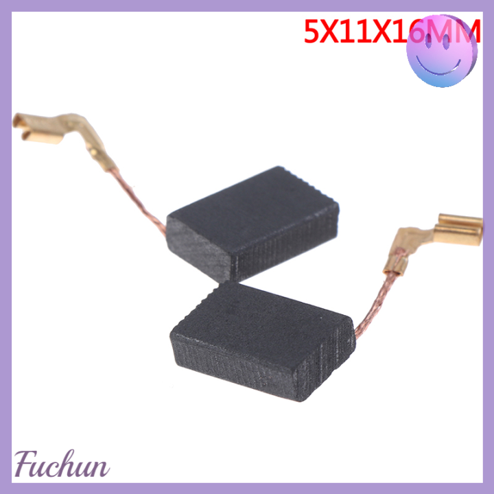 fuchan-แปรงคาร์บอนไฟฟ้ามอเตอร์5x11x16mm-ใหม่จำนวน2ชิ้นสำหรับ-makita-9553