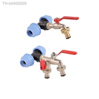 △ 20/25/32mm Plastic PE PVC PPR Tube Tee Connector Water Splitter Garden Faucet Water Connector Replacement Fitting Ball Valve