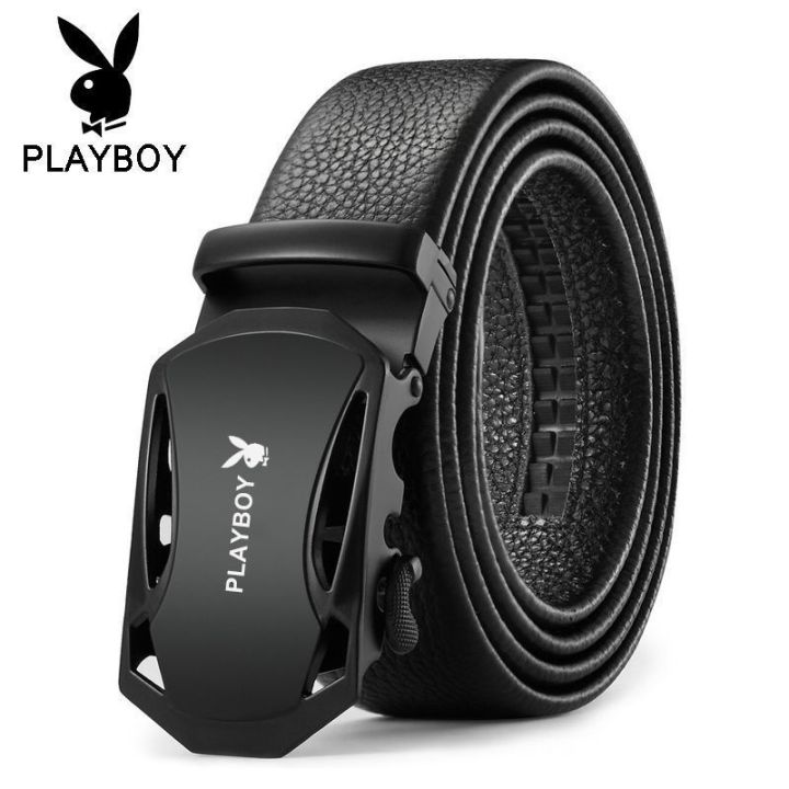 official-authentic-playboy-belt-grinding-automatic-male-youth-business-leisure-belt-belt-buckle-students