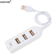 KEBETEME USB Hub Bộ Chuyển Đổi USB 4 Cổng Hub Mini USB 2.0 Đa Thông Minh