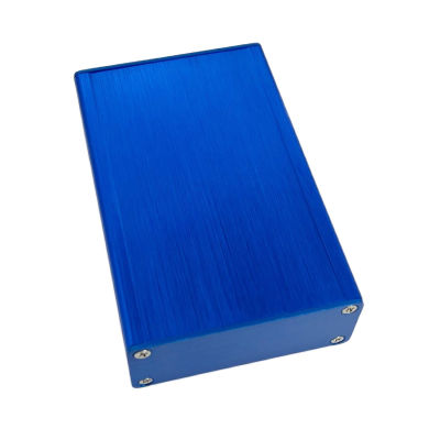 กล่องใส่อุปกรณ์ไฟฟ้าแบบอลูมิเนียมอัลลอยด์ DIY 66*27*100มม. แผงสีน้ำเงิน NEW