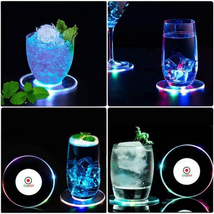 40pcs-led-luminous-coaster-holder-mug-stand-light-bar-mat-table-placemat-party-drink-glass-creative-pad-round-home-decor-kitchen