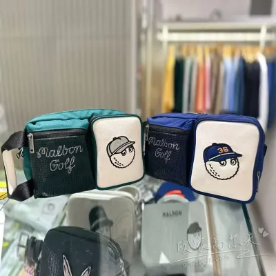 MALBON South Korea Malbon กระเป๋ากอล์ฟ2023ใหม่,กระเป๋าถือเข้ากับทุกชุดลำลองกระเป๋าคลัทช์กระเป๋าใส่ลูกบอลขนาดเล็ก