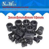 ฐานโคมไฟพลาสติกสีดํา 10pcs 3mm / 5mm / 8mm / 10mm LED Diode Holder Black Clip Bezel Socket Mount DIY Light Emitting Diode