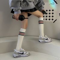 【LZ】✉  Meias altas para joelho Harajuku para mulheres INS Lolita JK meias longas para meninas meias overknee meias altas para coxa meias europeias e americanas