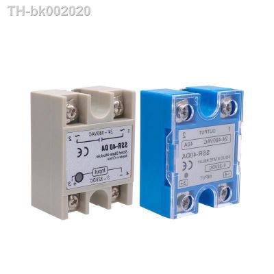 ๑✲ 1PCS SSR Single Phase Solid State Relay 10/25/40/60/80/100/120DA DD DC Control AC/DC Control DC SSR White Or Blue Shell