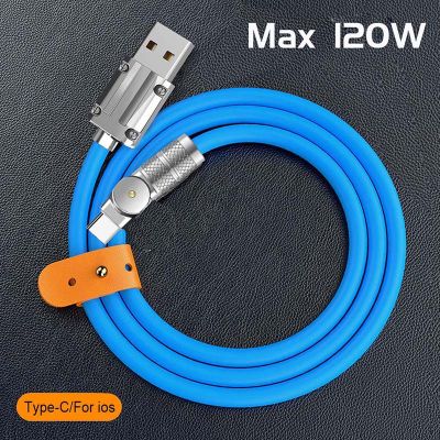 6a สาย Usb Type C 120W ชาร์จเร็วสำหรับชาร์จหมุน Poco Xiaomi Realme 180 Honor 12สำหรับ Huawei ข้อมูลสาย F4