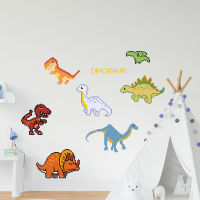 (38x58cm) Color Color Dinosaur ติดผนังสติ๊กเกอร์, สติกเกอร์ห้องนอนห้องนอน, สติกเกอร์ผนังห้องเด็ก, สติกเกอร์ผนังห้องน้ำ, สติกเกอร์ติดผนังห้องน้ำ, ลบสติ๊กเกอร์ PVC Self -stick, วัสดุคุณภาพสูง -คุณภาพสูงวัสดุคุณภาพสูง