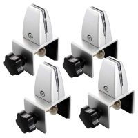 4Pcs Sneeze Guard Clamp Bracket Office Desk Partition Support Bracket Aluminum Alloy Sneeze Guard Holder Clamp