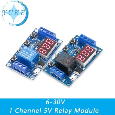 ◎ xy-j02 DC 6-30V Support Micro USB 5V LED Display Automation Loop Delay Timer Control Off Switch Delay Time Relay 6V 9V 12V 24V