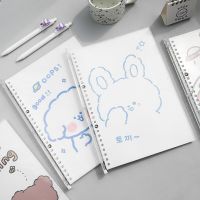 B5 Cute Rabbit Spiral Loose-leaf Notebook Binder 30 Sheets Kawaii Notepad Diary Planner Journal Refillable Notebook Note Books Pads
