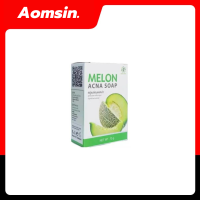 สบู่เมล่อน MELON ACNA SOAP  สบู่เมล่อน แอคน่า โฉมใหม่ ขนาด70 กรัม / ก้อน