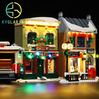 Kyglaring Led Lighting Set สำหรับ10308 Christmas High Street (ไม่รวม Building Blocks) ตกแต่งวันหยุด DIY