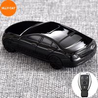 Car Shape Model Car Key Case Cover Fob Suit For Mercedes Benz Key Fob Cover Case A B GLC CLA GLA CLS S E C Class W204 W205 W212