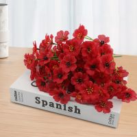 【YF】☌✺❣  Artificial UV Resistant Fake Filigree Faux Plastic Flowers for Decoration