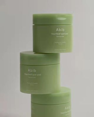 South Koreas new Abib Houttuynia cordata calming soothing acne care cotton pads wet compress weak acid