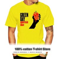 Green Day - American Idiot-เสื้อยืดสำหรับผู้ชาย,เสื้อยืดแบรนด์ Baju Bisbol คุณภาพสูง2023เสื้อคอกลมแขนลำลองขาสั้นแฟชั่นผ้าฝ้าย100% ฤดูร้อนใหม่คอกลมเสื้อคอกลมคอกลมเสื้อยืดตลก