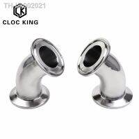 ♚ 3/4 -4 (19mm-102mm) Tri Clamp 1.5 2 2.5 3 3.5 4 45 Degree Elbow SUS304 Stainless Sanitary Pipe Fitting Connector Homebrew