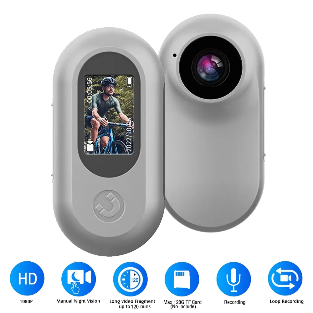Pocket camera】KeyNG Mini Body Camera Video Recorder with LCD Display HD 1080P Wearable Cam