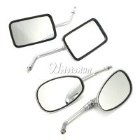 A Pair Chrome Motorcycle 10mm Rearview Mirror For Kawasaki Vulcan VN 400 1500 800 900 1600 2000 1700 Classic Nomad Drifter