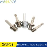 【CW】 M10/M14 Thread Screwdriver Bit Round  Hexagon Connecting Rod Chuck for Electric Backing pad Polishing Disc