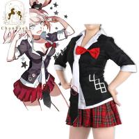 CHANBAEK cosplay ชุดคอสเพลย์ ผู้หญิง สาวๆ โบว์ กระโปรงสั้น Enoshima junko อะนิเมะ งานคาเฟ่ ชุดคอสเพลย์ เครื่องแบบ ชุดกระโปรง danganronpa ชุดเครื่องแต่งกาย