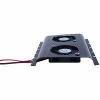 4X Black 3.5 SATA IDE Hard Disk Drive HDD 2 Fan Cooler for PC