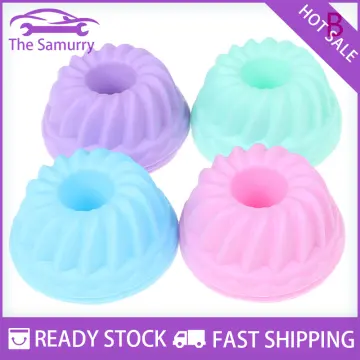 12pcs/Set,Silicone Muffin Cups,Home Baking Cake Donut Pudding Jelly Mould