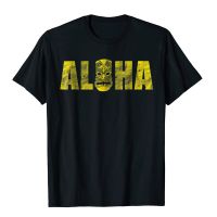 Vintage Aloha Tiki T-Shirt Hawaiian Luau Vacation Gift Tee Printed On Mens Top T-Shirts Designer Cotton Tops Tees Design