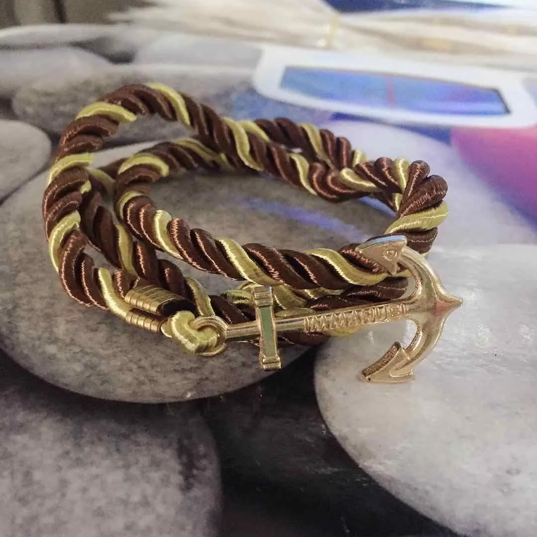 Fashion jewelry sailors marines seaman rope chain Anchor bracelet