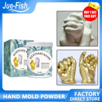 JUE-FISH 3D ปูนปลาสเตอร์ผงโคลนเด็ก Handprints Footprints มือเด็กเท้า Save ดินชุดมินิ DIY มือเด็กเท้า Casting 3D Hand &amp; Foot พิมพ์แม่พิมพ์แป้งพลาสเตอร์ Casting Kit Handprint รอยเท้า Keepsake ของขวัญเด็ก Growth Memorial เด็ก