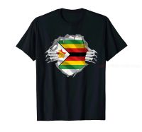 เสื้อยืดผ้าฝ้าย100% ลาย Super Zimbawwean Heritage เสื้อยืดลายธง Zimbabwe สำหรับทั้งผู้ชายและผู้หญิงเสื้อยืด S-6XL ไซส์