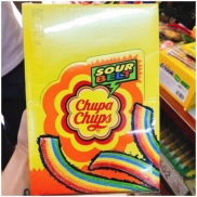 Kẹo Dẻo Chupa Chups Sour Belt 48 thanh 1 hộp