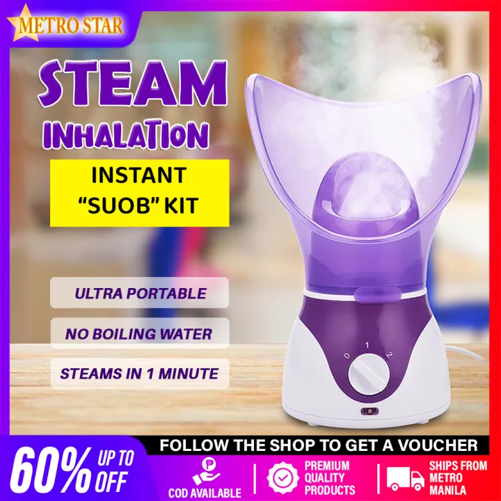 Facial Steamer Spa Sinus Steam Therapy Suob Hot Steam Inhaler Facial Steamer Sauna Mist