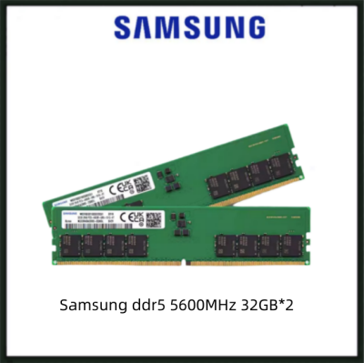 Samsung RAM 32GB*2 DDR5 5600MHz Desktop Memory 1.2V DIMM Gaming Memory for Desktop