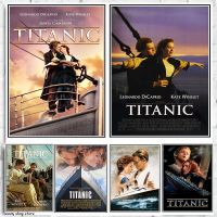 Titanic คลาสสิก Love Story โปสเตอร์ภาพยนตร์ Vintage Esthetical ภาพพิมพ์ผ้าใบภาพวาด Home Bar Art Wall ผ้าใบตกแต่งใหม่0822