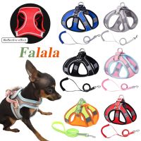 [HOT!] Reflective Dog Harness Leash Set Nylon Pet Cat Harness Dog Leash Adjustable Pet Harnesses Vest For Puppy Medium Dog Pet Supplies