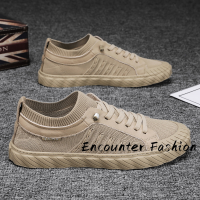 Encounter Fashion  รองเท้าผ้าใบผู้ชาย รองเท้ากีฬาผช รองเท้าแฟชั่นผู้ชาย ใส่สบาย 2023ใหม่ XBX239357M 39Z230925