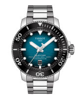 Tissot Seastar 2000 Professional Powermatic 80 ทิสโซต์ ซีสตาร์ 2000 โปรเฟสชั่นเนลพาวเวอร์เมติค 80 T1206071104100 สีฟ้าน้ำทะเล นาฬืกาสำหรับผู้ชาย